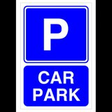 Sign car park